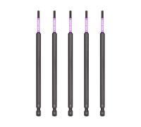 KELSON 5pcs 3mm Hex 150mm Impact Screwdriver Bits H3 Extra Long 1/4" Universal
