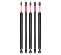 KELSON 5pcs Pozi 150mm PZ1 PZ2 PZ3 Impact Rated Screwdriver Bits 1/4" Universal