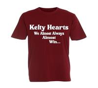Kelty Hearts Scottish Scotland Football Tshirt Almost Always Win Team Husband Mens Present Gift Shirt Premium Soccer League Club Red