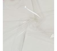 KELUBATU Clear TPU Fabric Transparent Waterproof Vinyl, Plastic Table Cloth Protector Sheet for DIY Table Cover, Raincoat, Craft Projects (TPU Transparent 0.2MM, Half Metre (50cm x 137cm))