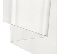 KELUBATU Faux Leather Fabric 100x140cm, Waterproof Vinyl by Metre, Pebble Grain Upholstery Material for Car Seats, Home Decor, DIY & Creative Projects, New White