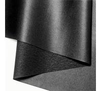 KELUBATU Plain Faux Leather Fabric Sheet 100cm x 140cm Waterproof Scratch-Resistant Leatherette Upholstery Material, Easy to Cut and Clean for Furniture Refurbishment, DIY, Sofa Repair (Black)