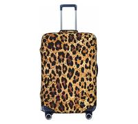 keluki Luggage Cover, Cool Elastic Luggage Cover Protector Anti-Scratch Travel Essentials Suitcase Cover Fits 18-32 Inch, Cheetah Leopard Brown, S(18"-21"luggage)