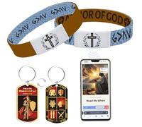 Keluna Bible Bracelet Christian Gifts for Men Women, M, Nylon, no gemstone