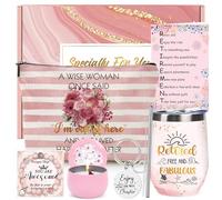 Keluna Retirement Gifts for Women - Retirement Gifts for Her Makeup Bag, Tumbler, Keychain, Bracelet, Greeting Card, Jasmine Scented Candle for Retiring Coworker, Teacher, Wife, Best Friend Christmas