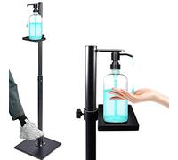 KELUNIS Foot Operated Hand Sanitizer Stand, Adjustable Hight Standing Hand Sanitizing Dispenser Station for Home, Restaurant, Hotel Etc