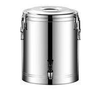 KELUNIS Large Stainless Steel Insulated Barrel Heat Cold Insulation Bucket with Faucet, Insulated Beverage Dispense for Milk, Coffee, Soup,60L