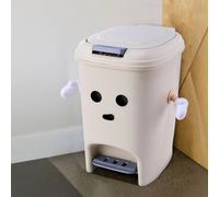 Kelvenix 10 L Cream White Creative Dual-Open Trash Can | Size: 0.6m2 Kelvenix Cream 0.6m2