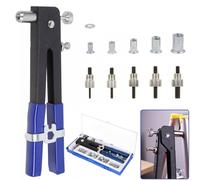 Kelvenix 170pc Threaded Nut Riveter Gun M3-M8 Insert Tool Rivnut in Black Kelvenix Black