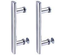 Kelvenix 1Pair Chrome Abs Shower Door Handle in Silver | Size: 10000mm x 520mm Kelvenix Silver 10000mm x 520mm