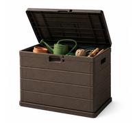 Kelvenix 200L Large Lockable Outdoor Garden Storage Box - Brown | Size: 0.6m2 Kelvenix Brown 0.6m2