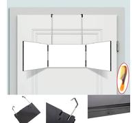 Kelvenix 3 Way Mirror Self Hair Cut Back View Adjustable Tri Fold With Led In Black Black