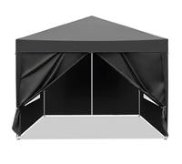 Kelvenix 3x3M Gazebo Marquee Pop Up Canopy Outdoor in Black | Size: 0.6m2 Kelvenix Black 0.6m2