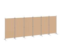 Kelvenix 6 Panel Room Divider Beige 520x180cm | Size: 0.6m2 Kelvenix Beige 0.6m2