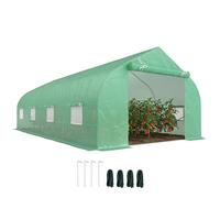 Kelvenix 6 x 3M Walk in Polytunnel Greenhouse Large in Green | Size: 0.6m2 Kelvenix Green 0.6m2