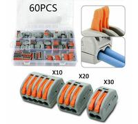 Kelvenix 60pc Reusable Electrical Connectors Wire in Grey | Size: 10000mm x 520mm Kelvenix Grey 10000mm x 520mm