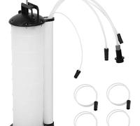 Kelvenix 7L Manual Vacuum Oil Fluid Extractor Pump Petrol Fuel Transfer in White Kelvenix White