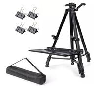 Kelvenix Adjustable Folding Tripod Art Easel Stand for Painting Displa in Black | Size: 0.6m2 Kelvenix Black 0.6m2