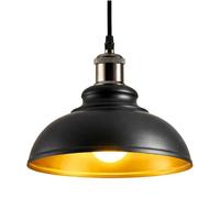 Kelvenix Black / Inner Gold Metal Lampshade Kelvenix Black