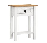 Kelvenix Console Table White Wax 1 Drawer | Size: 0.6m2 Kelvenix White 0.6m2