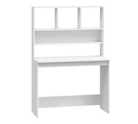 Kelvenix Desk with Shelves White 102x45x148 cm | Size: 0.6m2 Kelvenix White 0.6m2
