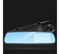 Kelvenix Dual Lens Car DVR Mirror Dash Cam Front & Rear View Camera Recorder in Black Kelvenix Black