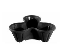 Kelvenix Ebony Strawberry Planter Trio Stacking Stackable Outdoor in Black | Size: 100g Kelvenix Black 100g