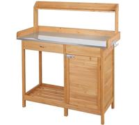 Kelvenix Garden Potting Bench Garden Potting Table in Natural | Size: 0.6m2 Kelvenix Natural 0.6m2