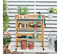 Kelvenix Garden Potting Bench Table wood in Natural | Size: 0.6m2 Kelvenix Natural 0.6m2