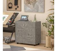 Kelvenix GREY-2-Tier Locking Filing Cabinet Office Storage in Grey | Size: 100 cm Kelvenix Grey 100 cm