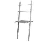Kelvenix Grey Ladder Desk 2 Shelf Wooden Bedroom Computer Table Work Office Kelvenix Grey