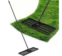 Kelvenix Heavy Duty Lawn Leveller Rake Levelling Lute Gardening Tool in Black | Size: 100g Kelvenix Black 100g