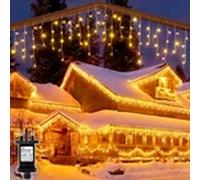 Kelvenix Icicle Lights 12M Christmas Outdoor Lights Warm in Warm White Kelvenix Warm White