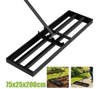 Kelvenix Lawn Leveller Sand Soil Leveling Rake Grass Adjustable Heavy Duty in Black | Size: 1kg Kelvenix Black 1kg