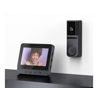 Kelvenix NEW Smart Wireless Video Doorbell Security in Black | Size: 10000mm x 520mm Kelvenix Black 10000mm x 520mm