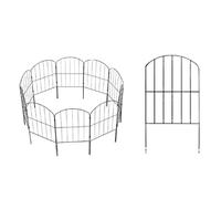 Kelvenix Outdoor Decorative Metal Landscape Border Fence in Black | Size: 0.6m2 Kelvenix Black 0.6m2