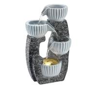 Kelvenix Outdoor Water Fountain with LED Lights in Dark Grey | Size: 120 Kelvenix Dark Grey 120