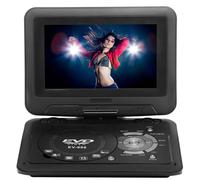 Kelvenix Portable DVD Player Rechargeable HD 16:9 LCD Swivel Screen in Black Kelvenix Black