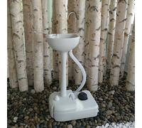 Kelvenix Portable Washing Station Mobile Freestanding in White Kelvenix White