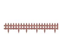Kelvenix Rustic Brown Pack of 12 Wooden Border Fences | Size: 0.6m2 Kelvenix Brown 0.6m2