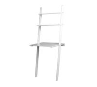 Kelvenix White Ladder Desk 2 Shelf Wooden Bedroom Computer Table Work Office Kelvenix White