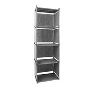 Kelvenix Wide 5 Tier Book Shelf Deep Bookcase in Grey | Size: 0.6m2 Kelvenix Grey 0.6m2