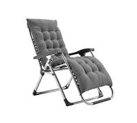 Kelvenix Zero Gravity Foldable Reclining Chair Sun Lounger in Grey | Size: 0.6m2 Kelvenix Grey 0.6m2