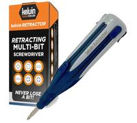 Kelvin Tools Retractor - Retractable All-in-One Screwdriver Quick Change Phillips Head and Flat Head, Upgraded Retract-A-Bit Screwdriver, Durable & Lightweight - Made in North America