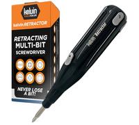 Kelvin Tools Retractor - Retractable All-in-One Screwdriver Quick Change Phillips Head and Flat Head, Upgraded Retract-A-Bit Screwdriver, Durable & Lightweight - Made in North America