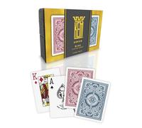 KEM Arrow Red and Blue Plastic Playing Cards, Jumbo Index, Poker Size, Premium Playing Cards, Casino Grade Poker Playing Cards, 2 Decks of Cards
