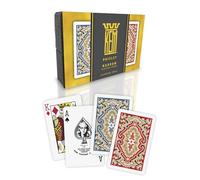 KEM Paisley Plastic Playing Cards, Standard Index, Bridge Size, 2 Decks, Casino Grade Poker Playing Cards