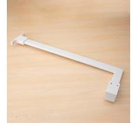 KEMANDUO L Shape Stabiliser Stabiliser Bar Grab Rail Walk In Shower Screen Stainless Steel White 60 cm