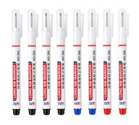 Kemay 9PCS Deep Hole Marker Pens, 20mm Long Nib Marker Pen Set, Waterproof Permanent Markers for Woodworking, Construction, Metal and Carpenter Marking Tool