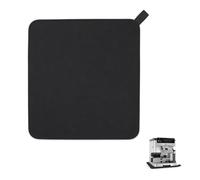 Kemay Silicone Coffee Machine Mat for Ninja Luxe Cafe Accessories, Heat-Resistant Countertop Protector for Ninja Coffee Machine ES601UK ES701UK, Non-Slip Waterproof Coffee Bar Mat - black